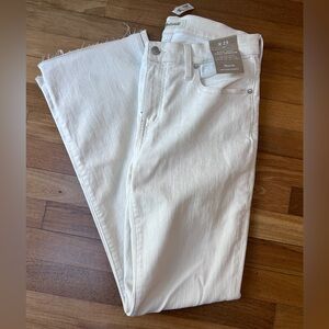 NWT Madewell kick out full length jeans size 29 off-white